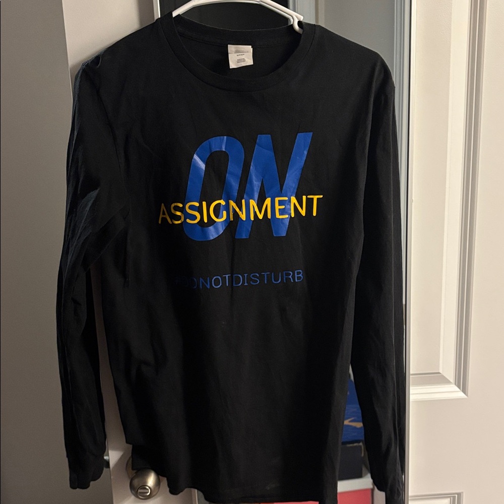 Black Long Sleeve Graphic Tee